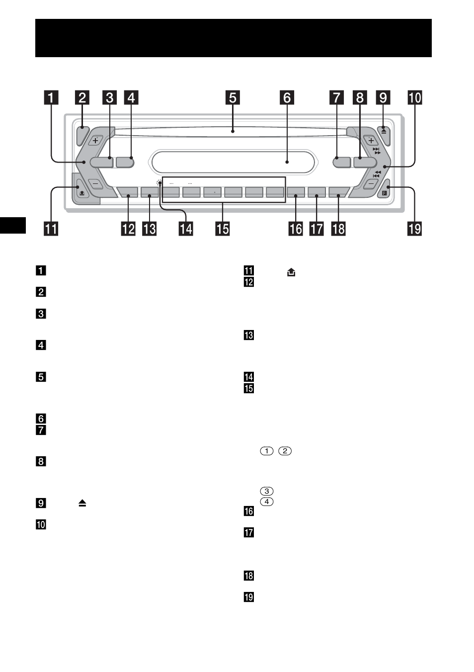 Hauptgerät | Sony CDX-S2250S User Manual | Page 22 / 92