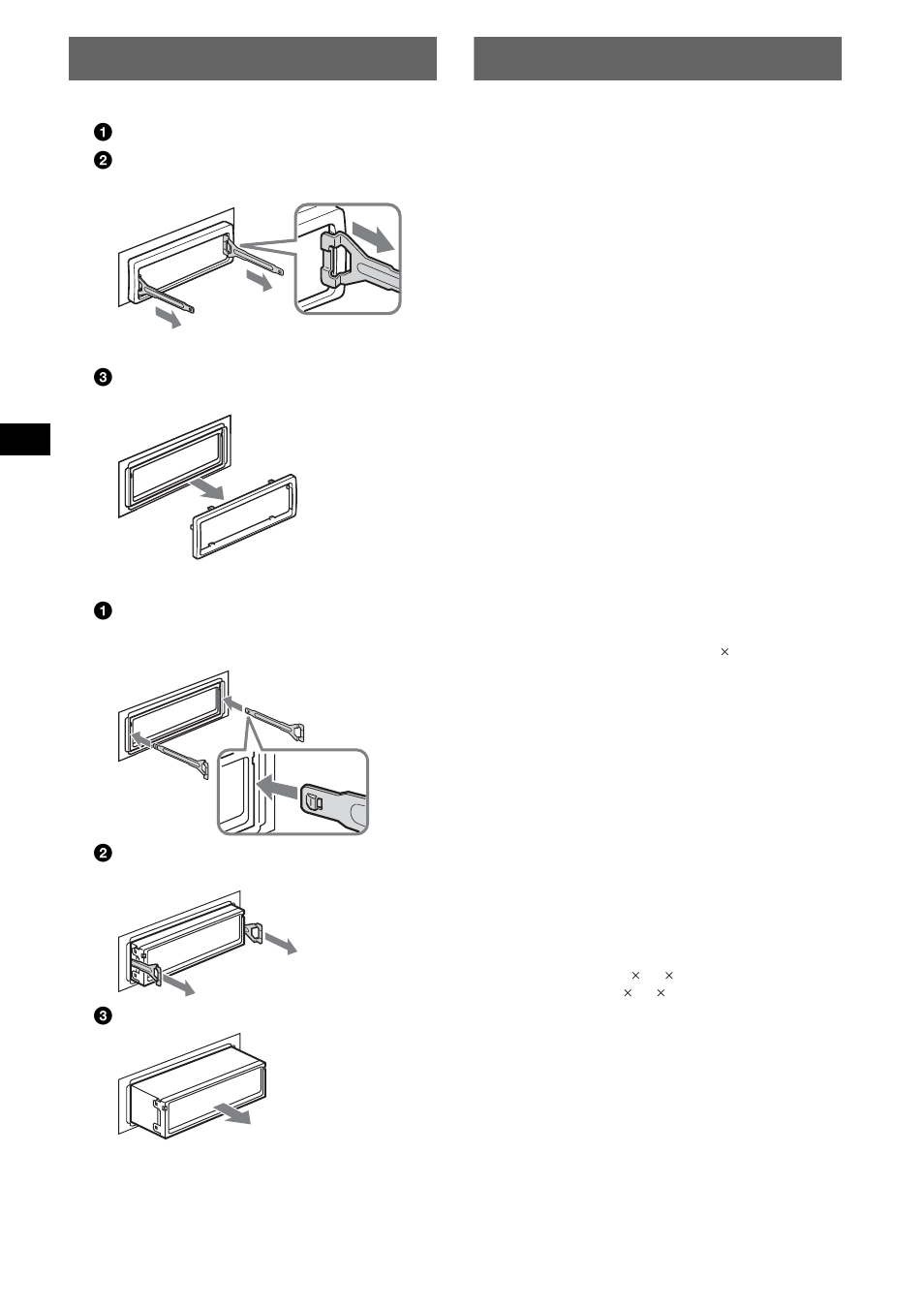 Ausbauen des geräts, Technische daten, Ausbauen des geräts technische daten | 16 ausbauen des geräts | Sony CDX-S2250S User Manual | Page 32 / 92