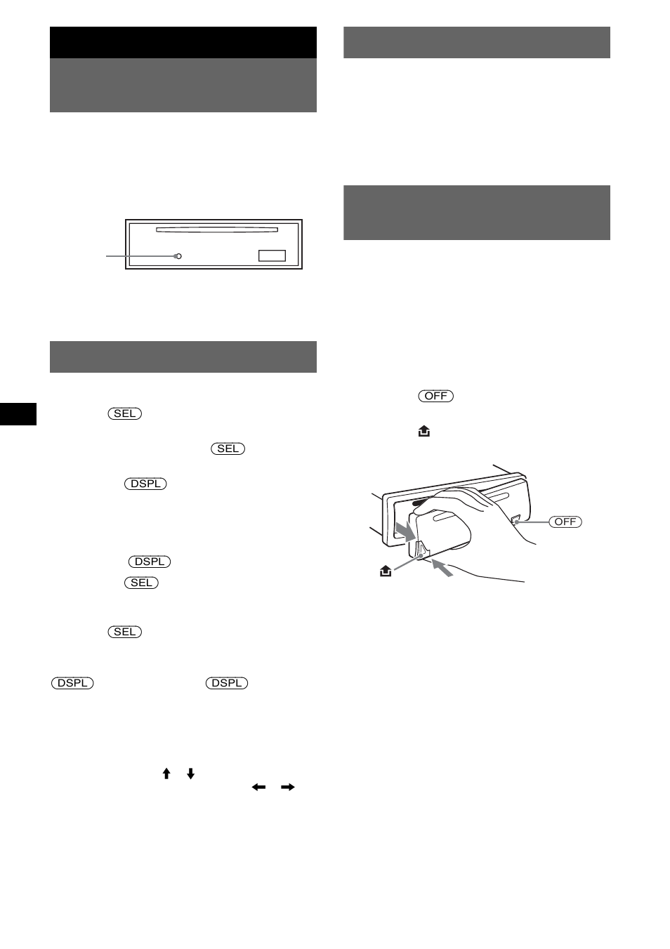 Aan de slag, Het apparaat opnieuw instellen, Klok instellen | Demo stand, Het voorpaneel verwijderen | Sony CDX-S2250S User Manual | Page 74 / 92