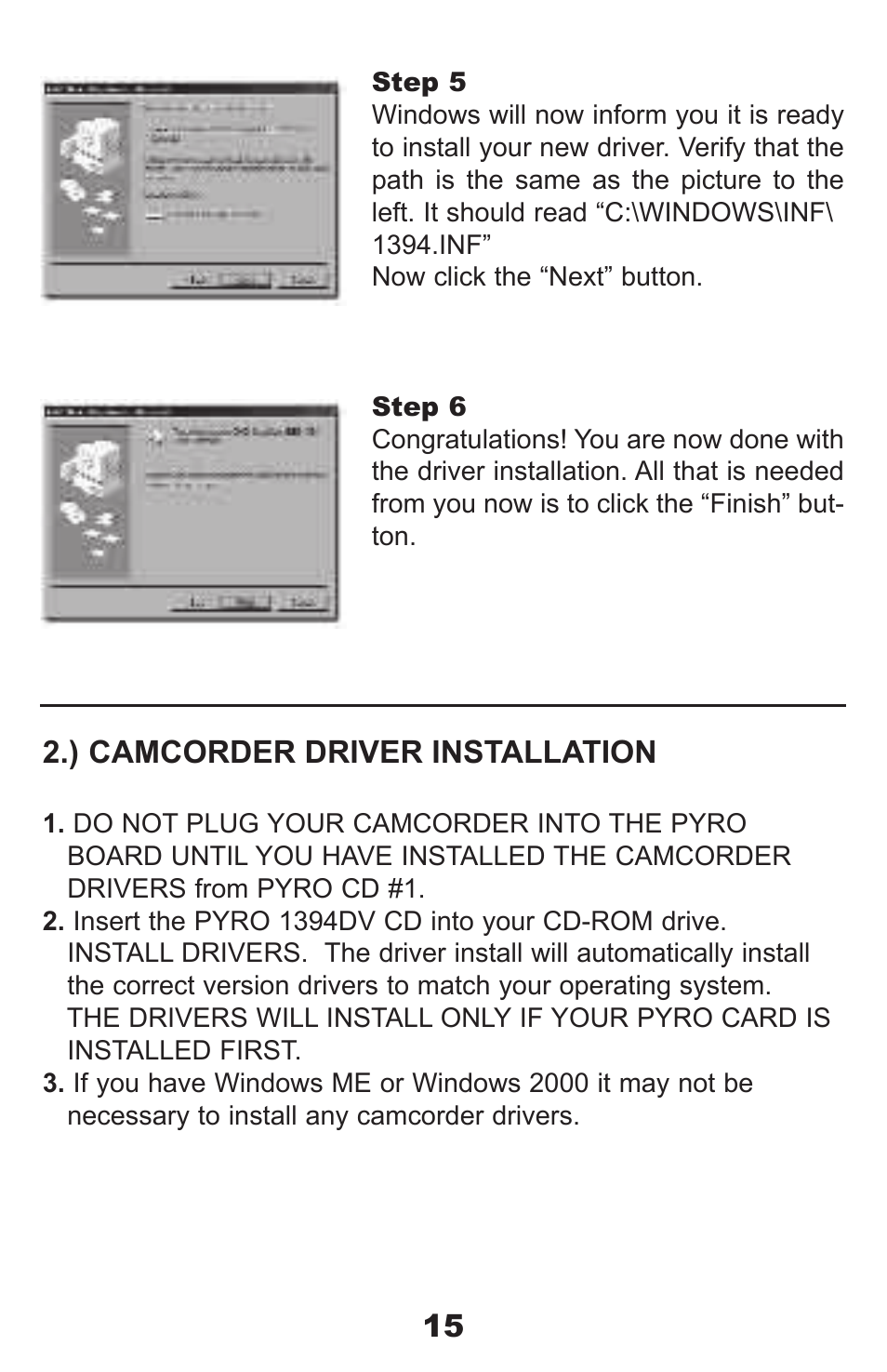 ADS Technologies PYRO Digital Video None User Manual | Page 15 / 33