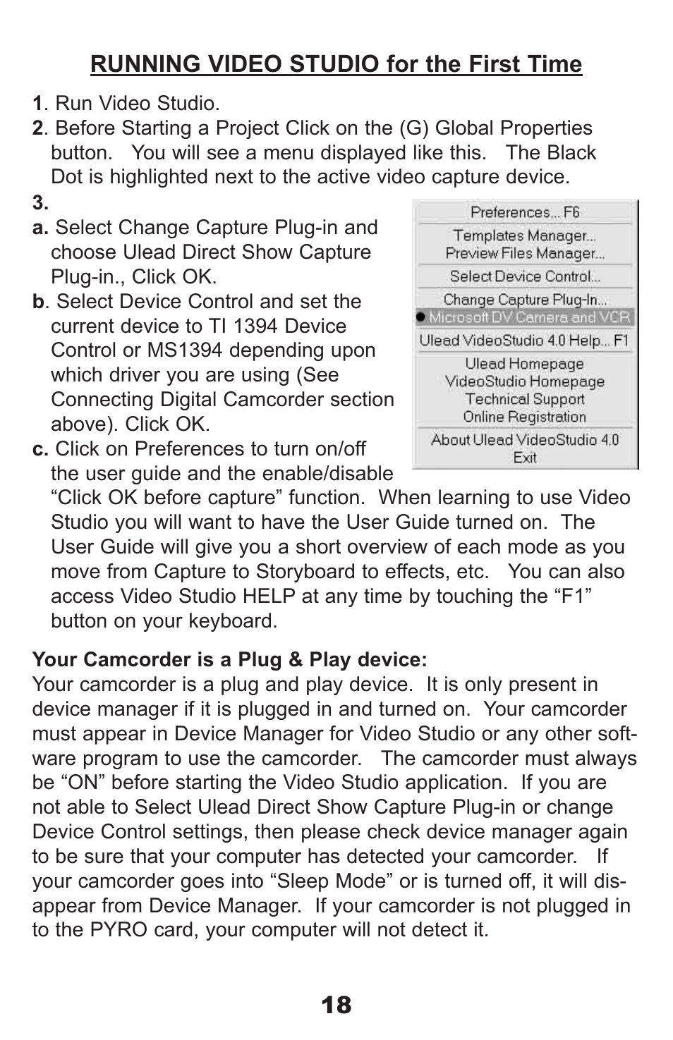 ADS Technologies PYRO Digital Video None User Manual | Page 18 / 33