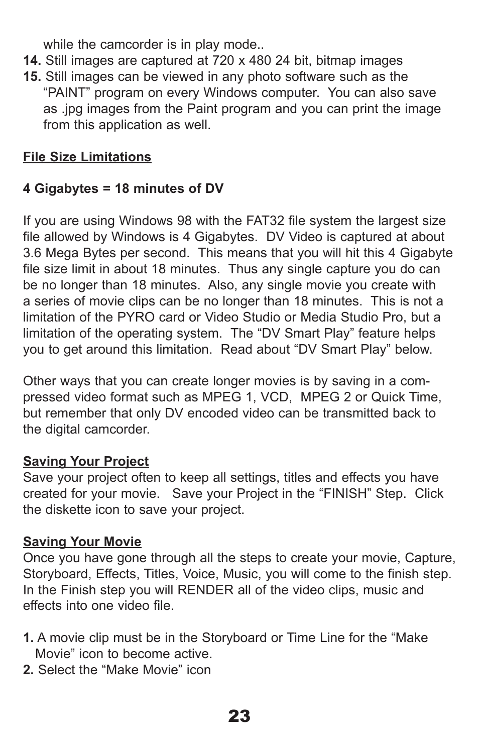ADS Technologies PYRO Digital Video None User Manual | Page 23 / 33