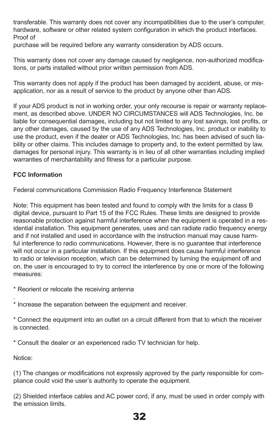 ADS Technologies PYRO Digital Video None User Manual | Page 32 / 33