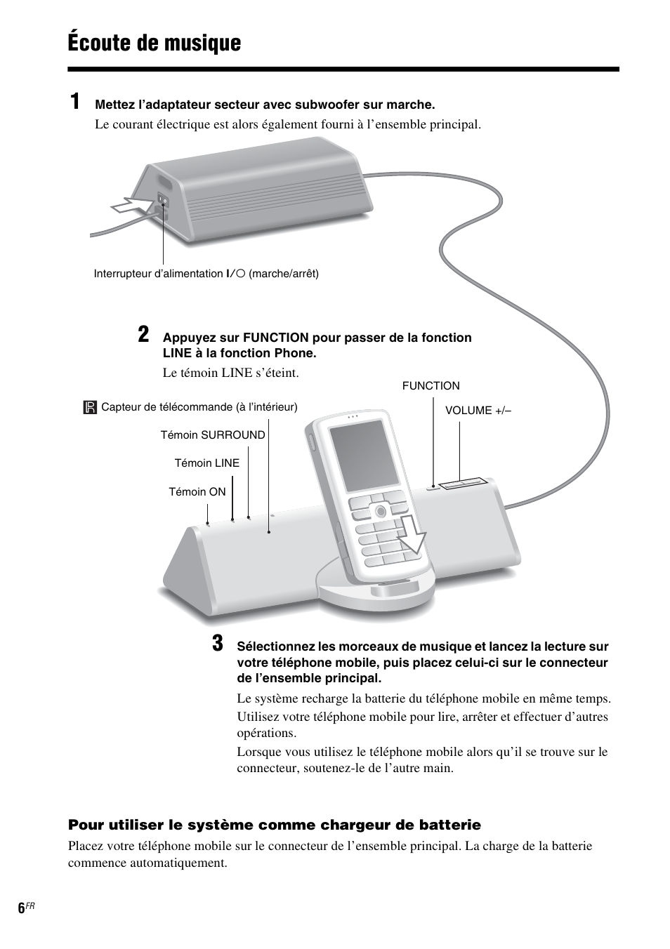 Écoute de musique | Sony CPF-MP001 User Manual | Page 14 / 100
