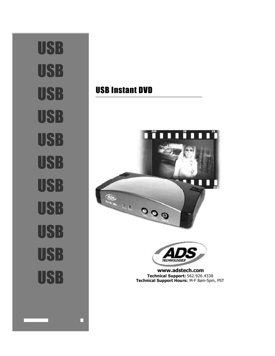 ADS Technologies USB Instant DVD User Manual | 94 pages
