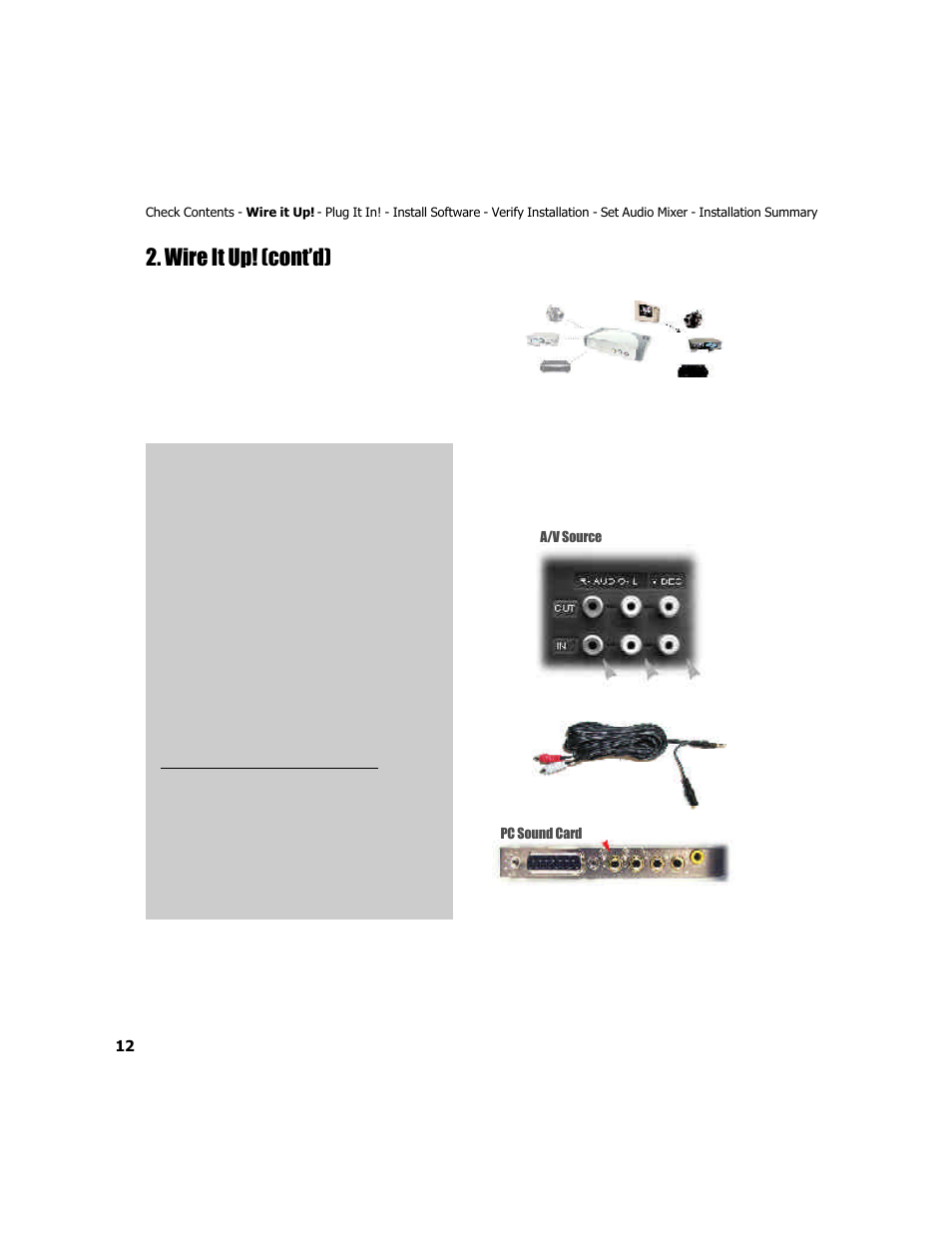 Wire it up! (cont’d) | ADS Technologies USB Instant DVD User Manual | Page 14 / 94