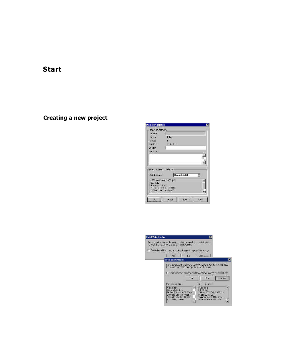 Start, Creating a new project | ADS Technologies USB Instant DVD User Manual | Page 52 / 94