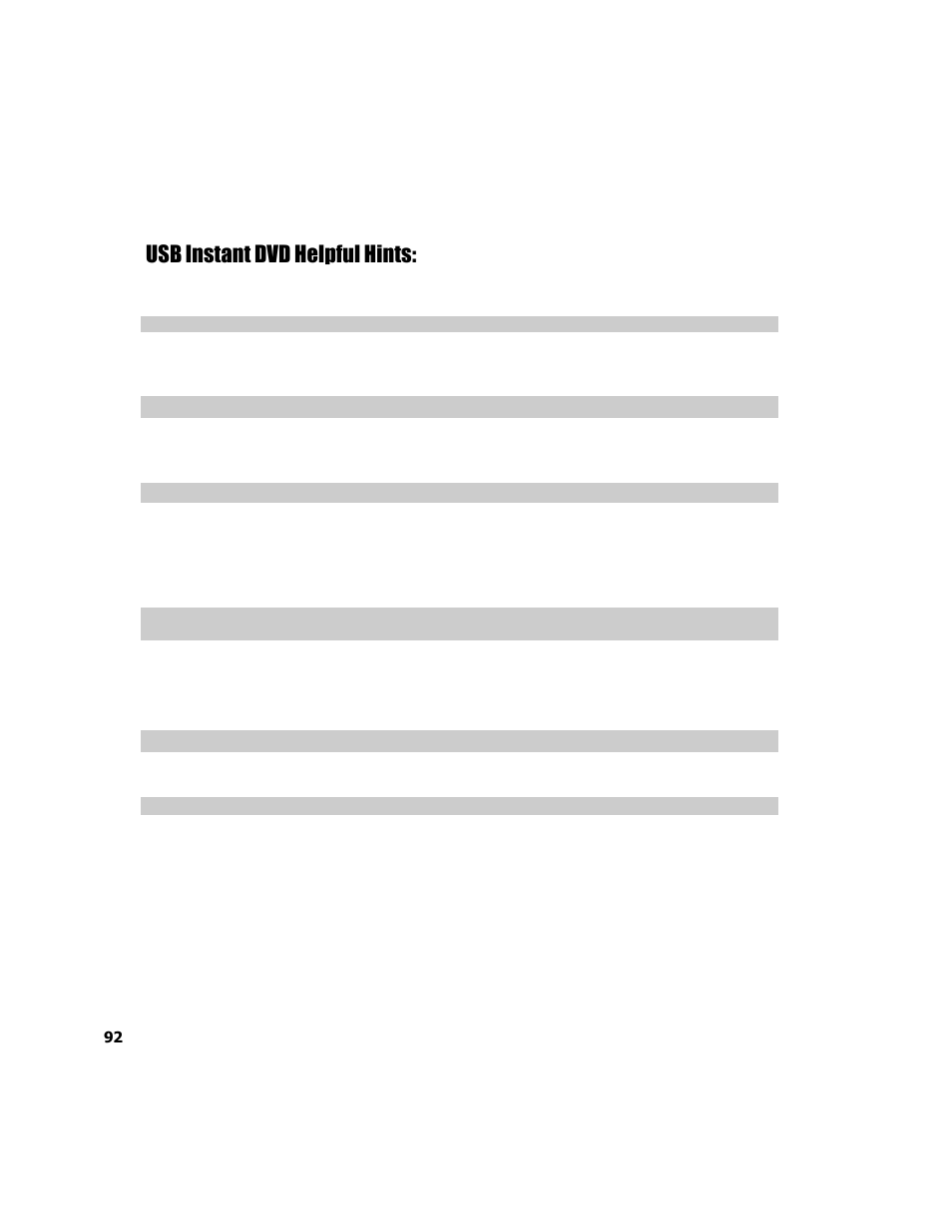 Usb instant dvd helpful hints | ADS Technologies USB Instant DVD User Manual | Page 94 / 94