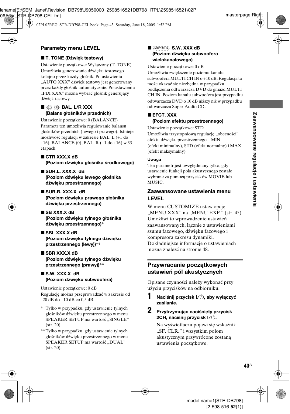 Sony STR-DB798 User Manual | Page 111 / 144