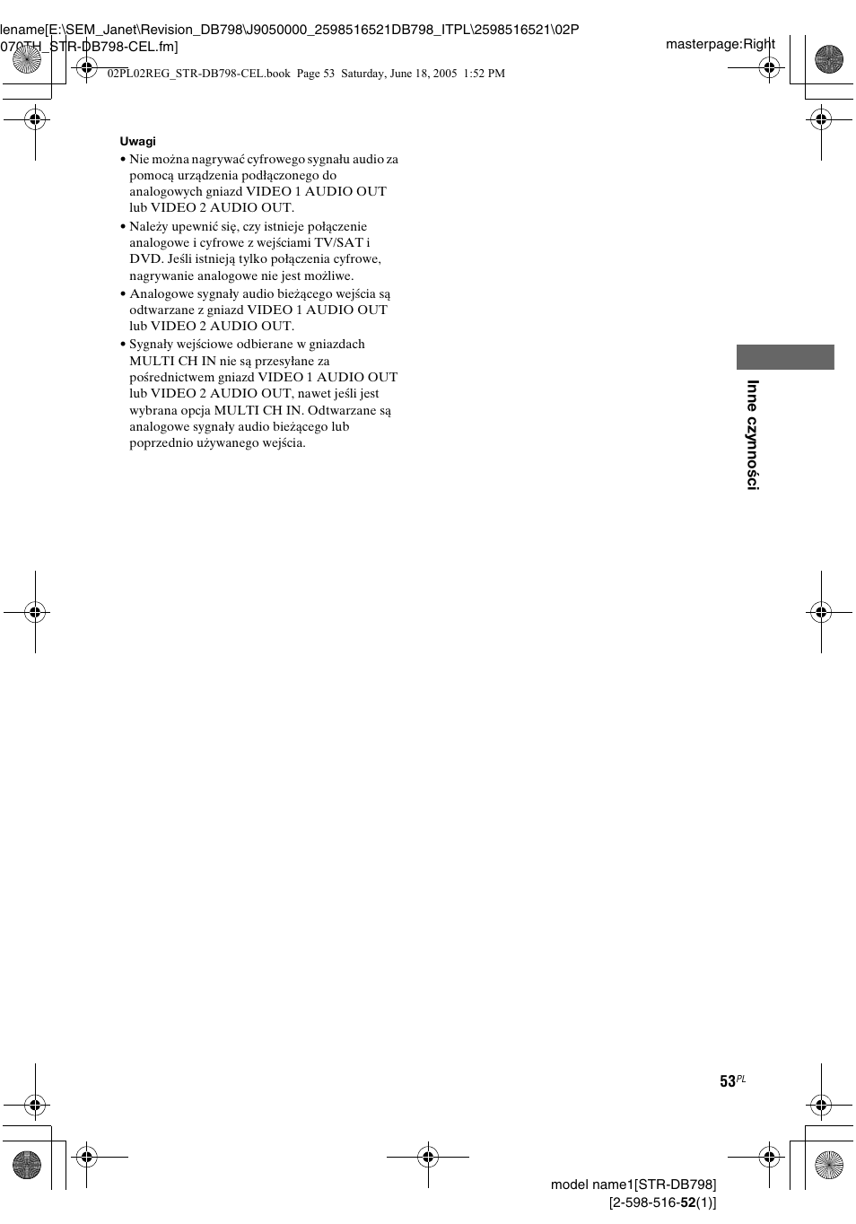 Sony STR-DB798 User Manual | Page 121 / 144