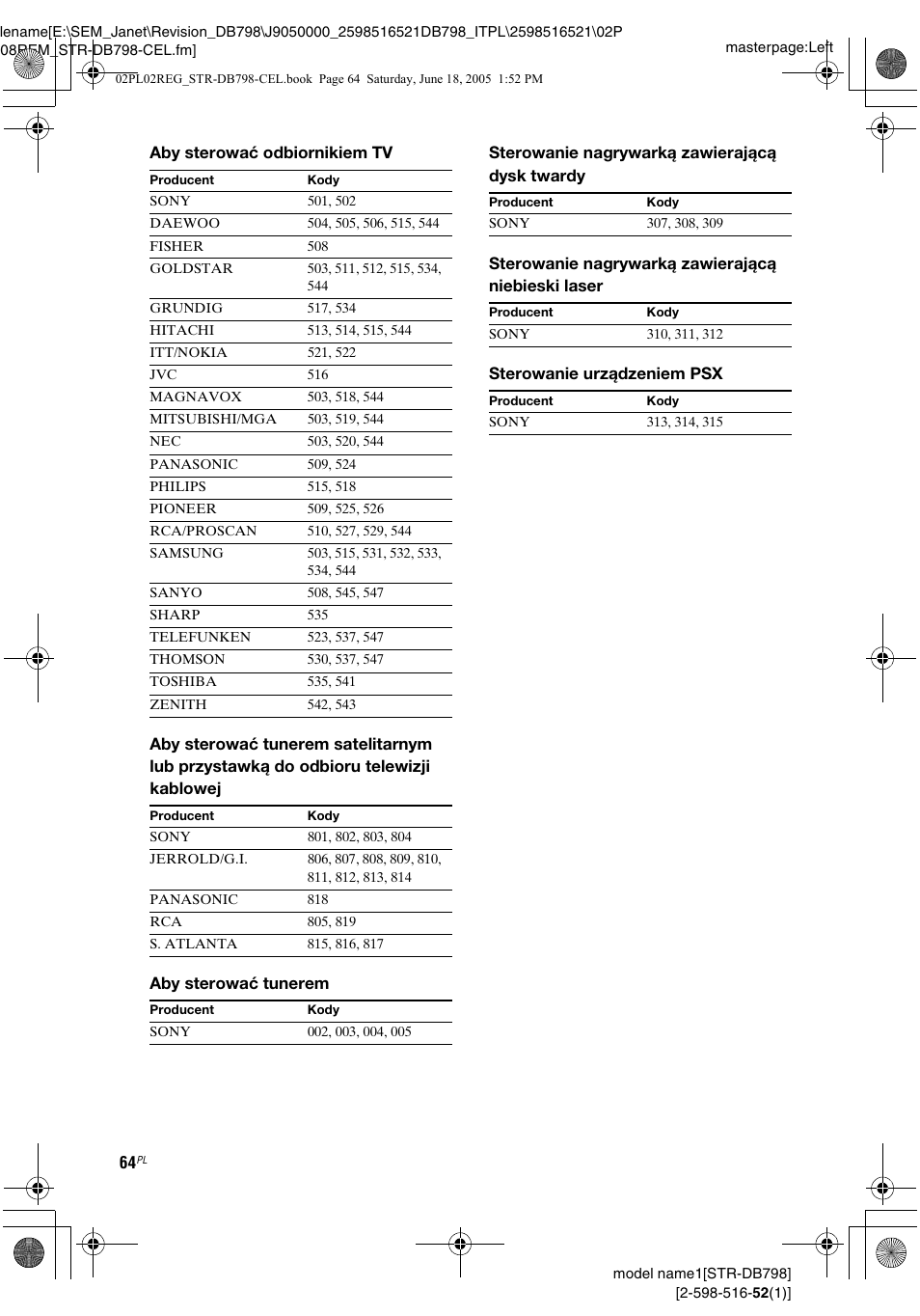 4 (p | Sony STR-DB798 User Manual | Page 132 / 144