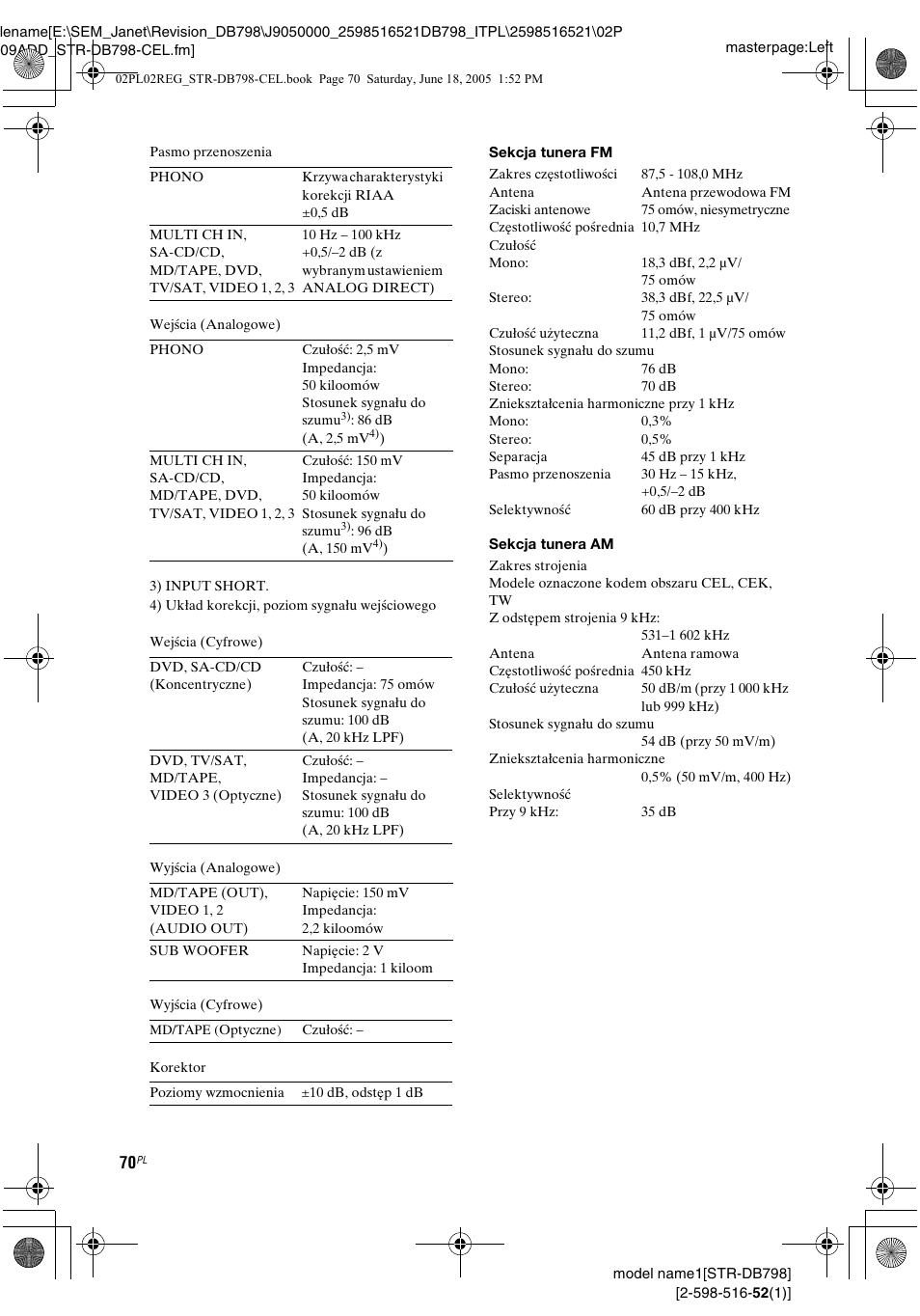 Sony STR-DB798 User Manual | Page 138 / 144