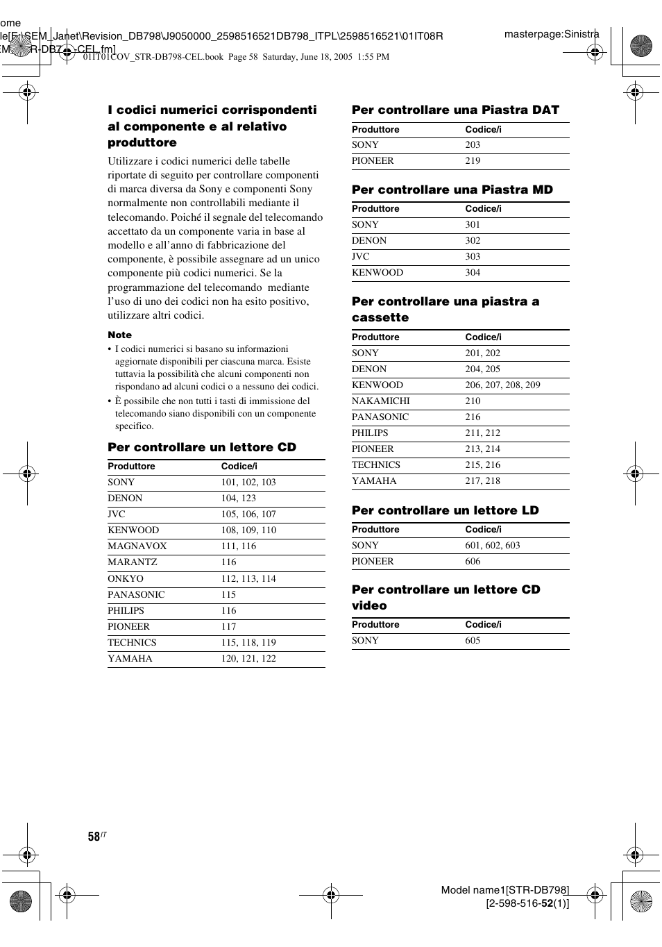 Sony STR-DB798 User Manual | Page 58 / 144