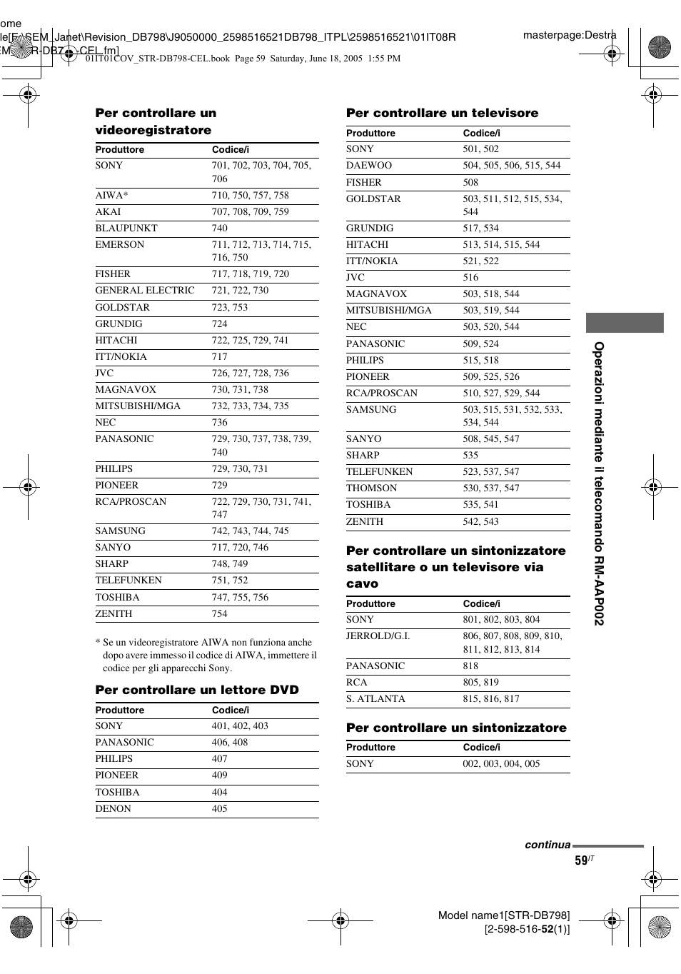 Sony STR-DB798 User Manual | Page 59 / 144