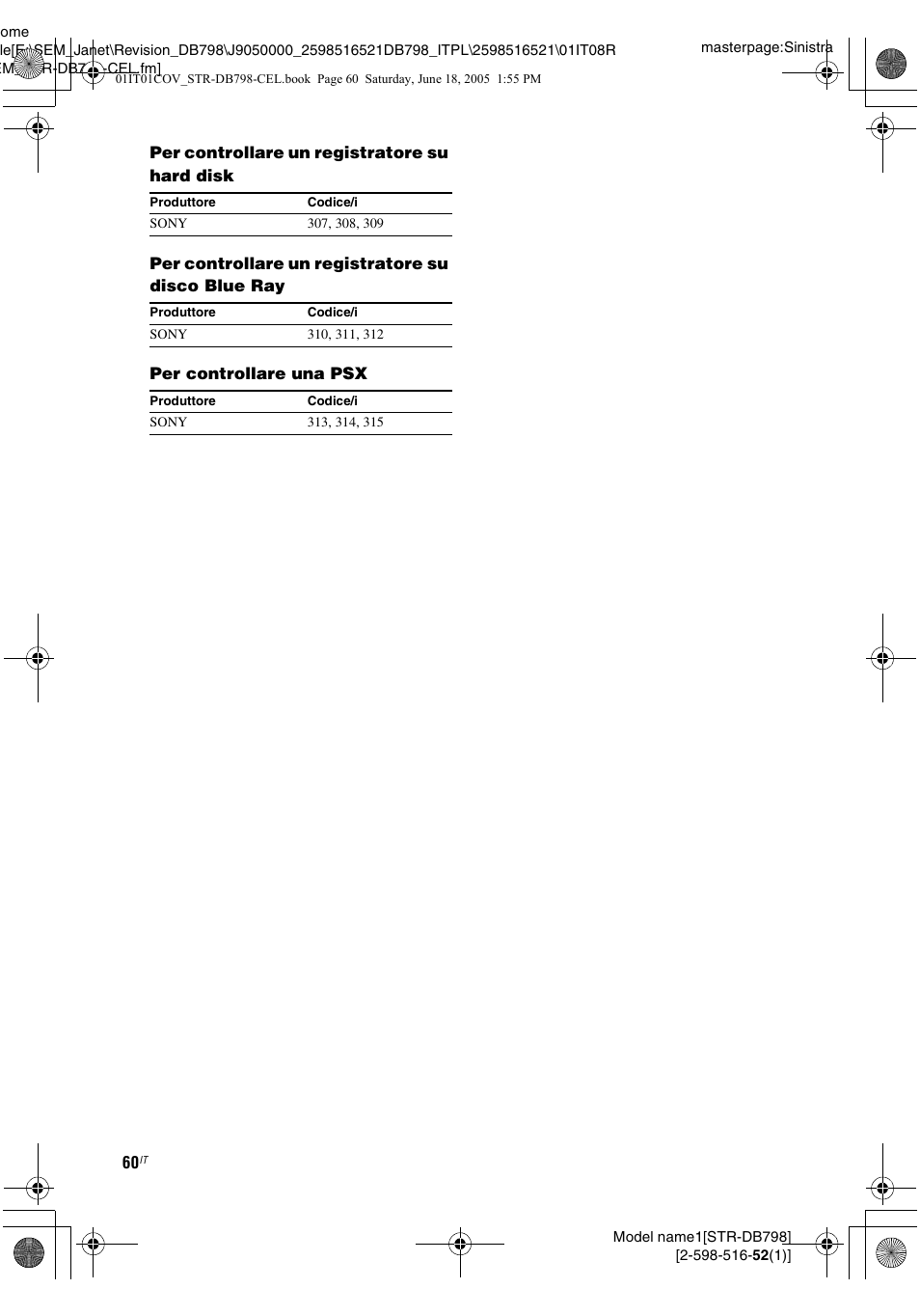 0 (l | Sony STR-DB798 User Manual | Page 60 / 144