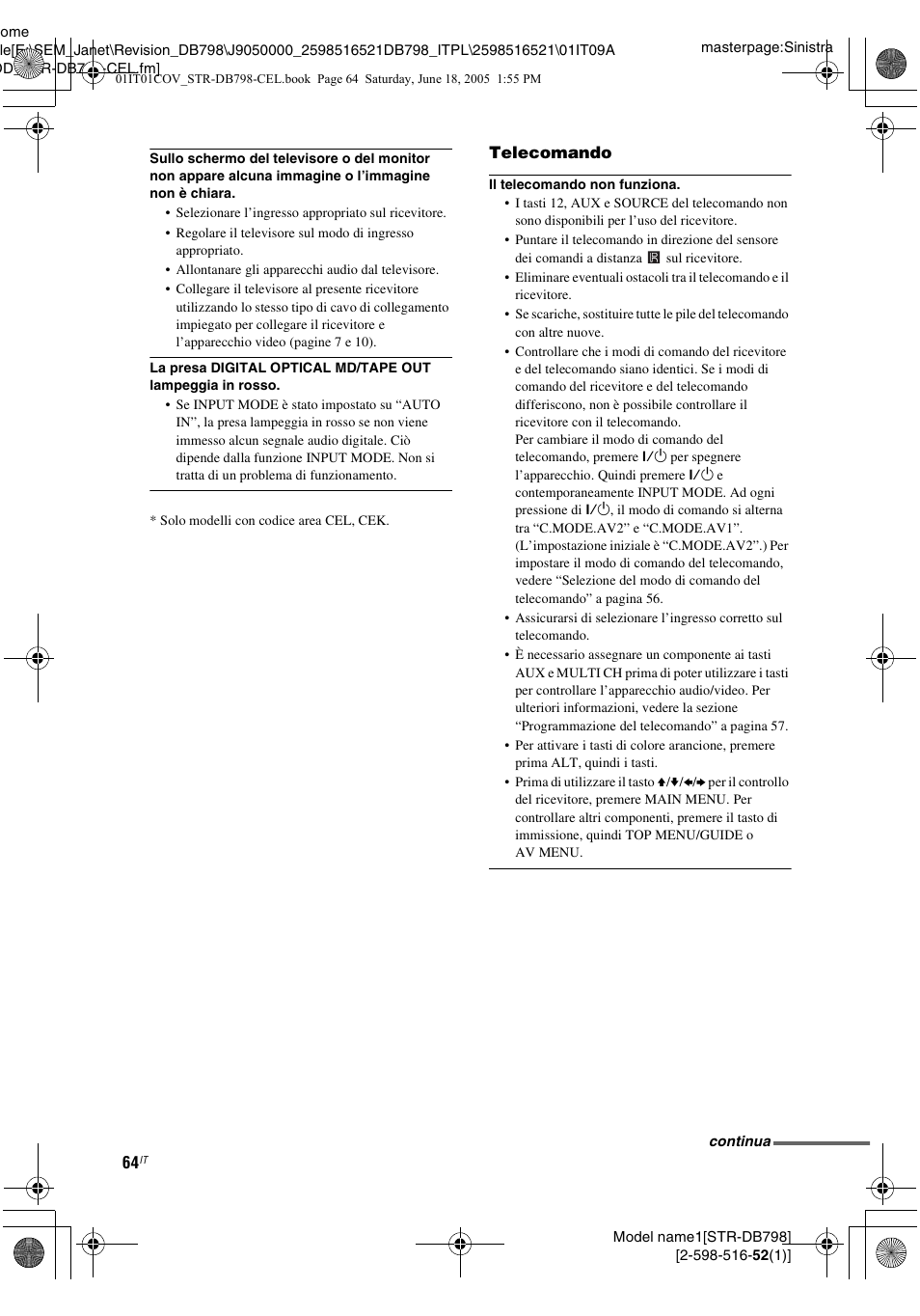 Sony STR-DB798 User Manual | Page 64 / 144