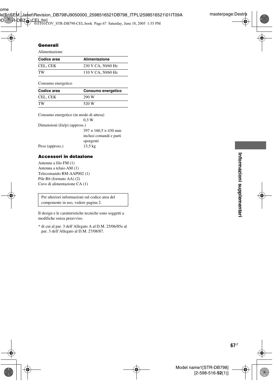 Sony STR-DB798 User Manual | Page 67 / 144
