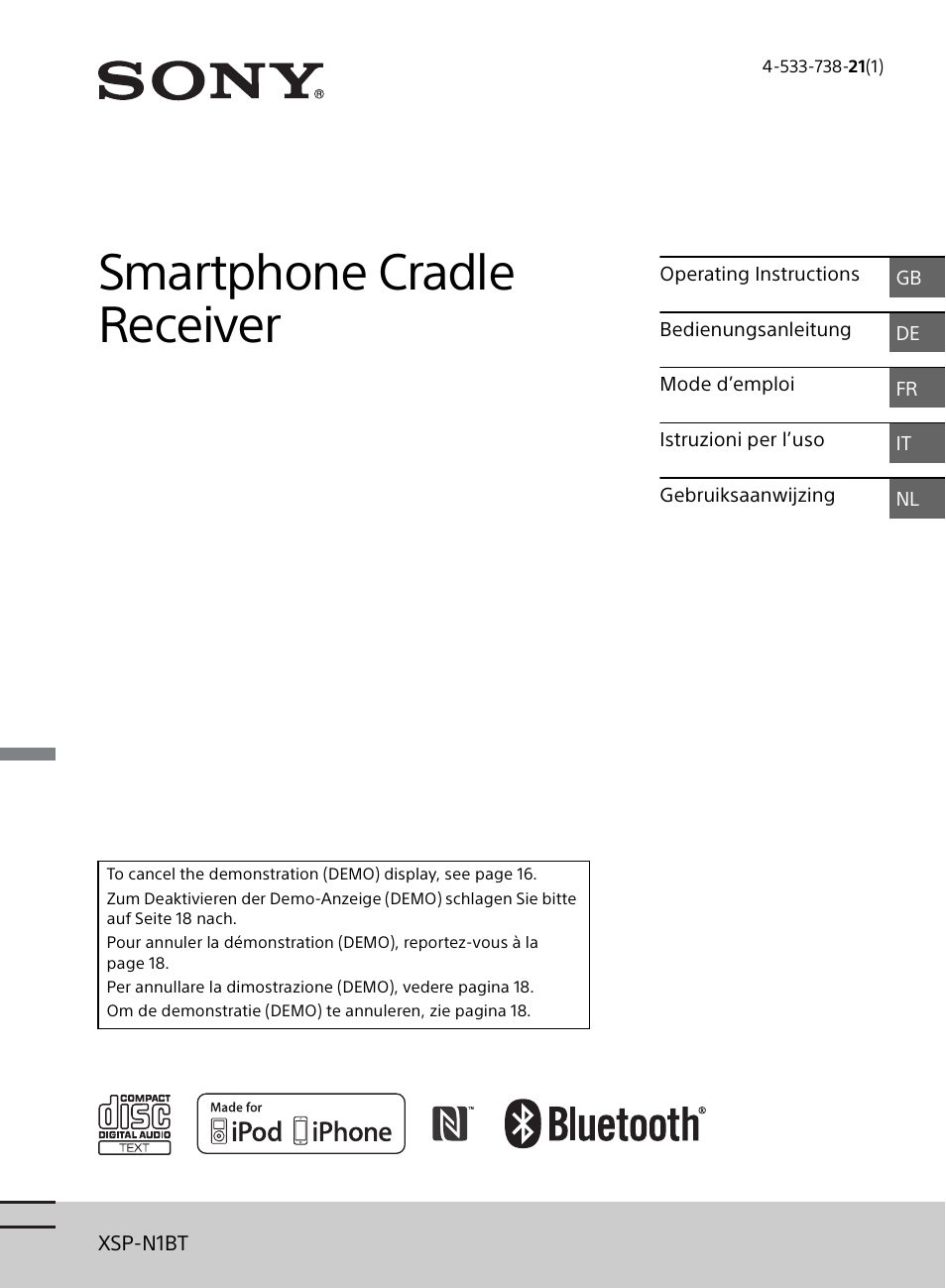 Sony XSP-N1BT User Manual | 148 pages