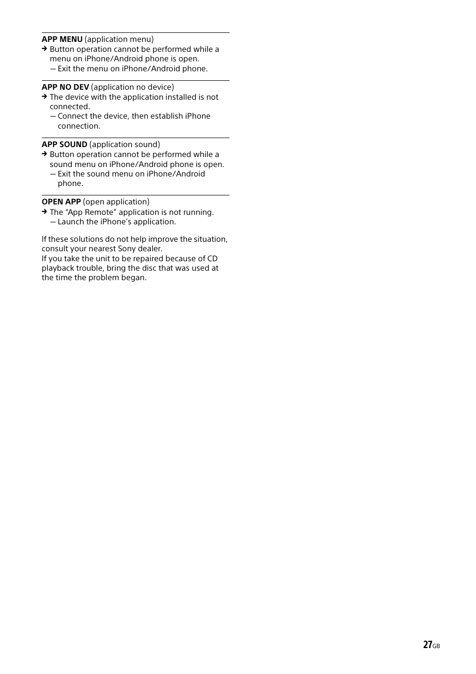 Sony XSP-N1BT User Manual | Page 27 / 148