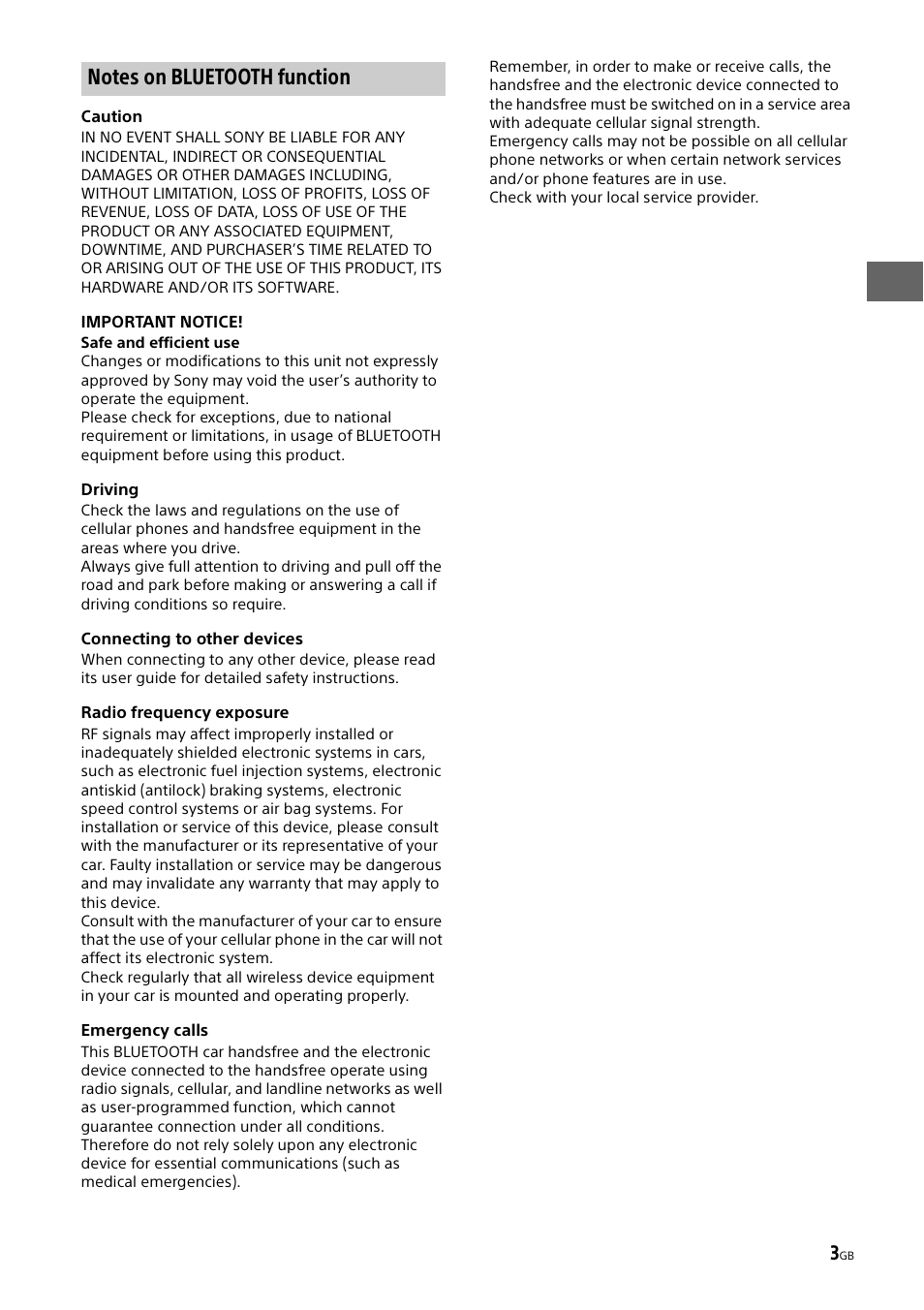 Sony XSP-N1BT User Manual | Page 3 / 148