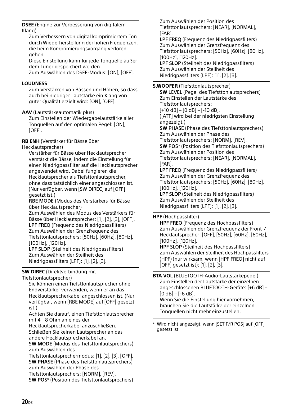 Sony XSP-N1BT User Manual | Page 46 / 148