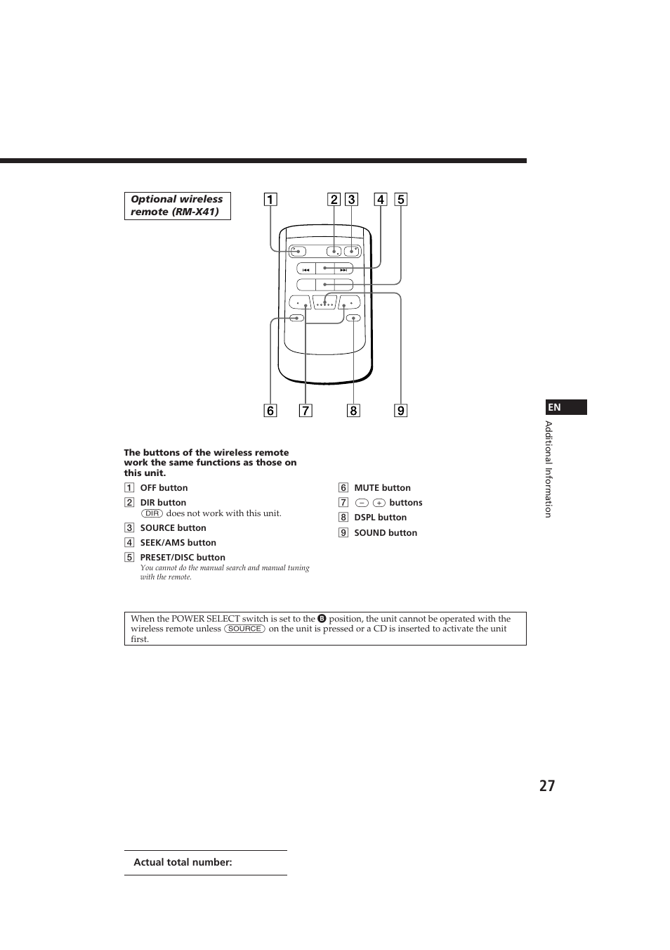 Sony CDX-C810DSP User Manual | Page 27 / 129