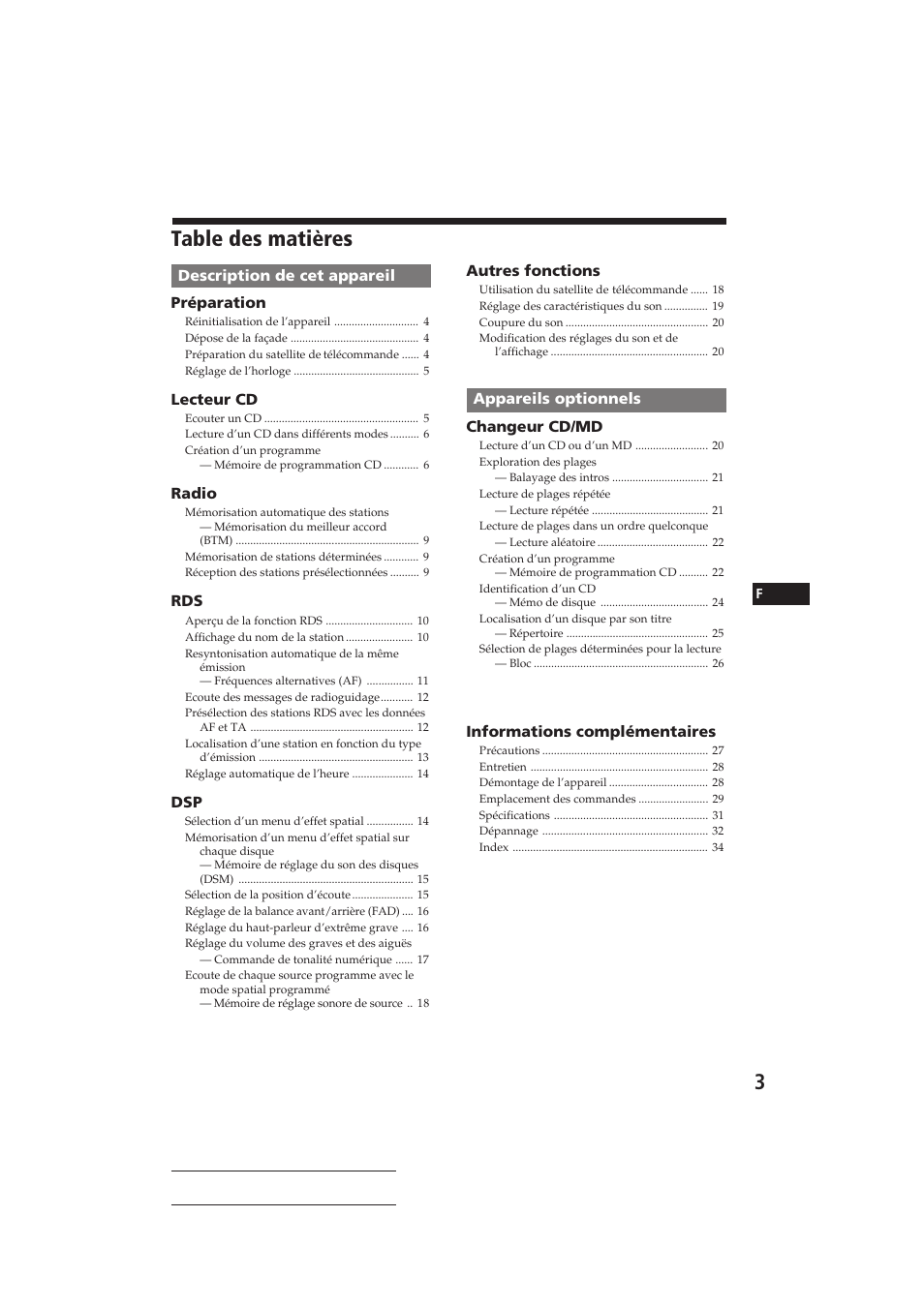 Sony CDX-C810DSP User Manual | Page 33 / 129