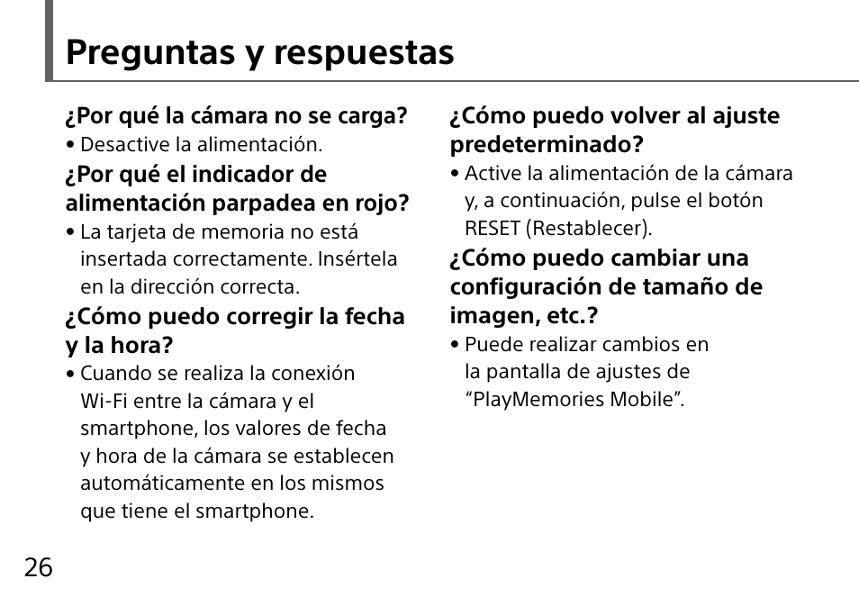 Preguntas y respuestas | Sony DSC-QX10 User Manual | Page 118 / 363