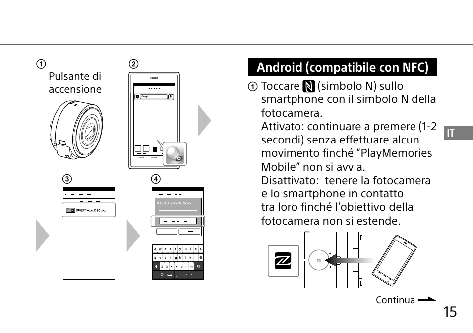 Android (compatibile con nfc) | Sony DSC-QX10 User Manual | Page 139 / 363