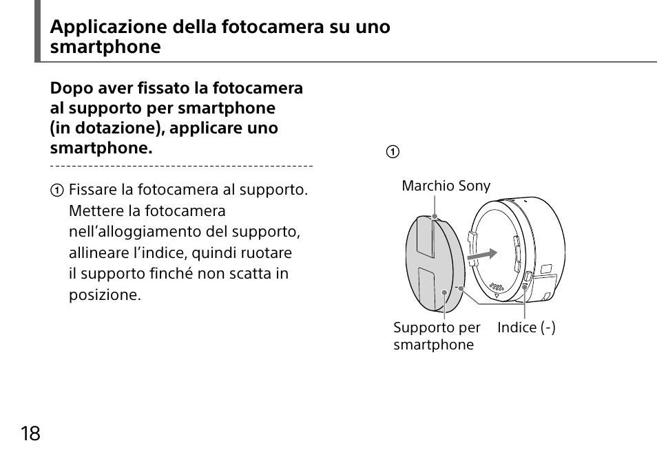 Applicazione della fotocamera su uno smartphone | Sony DSC-QX10 User Manual | Page 142 / 363