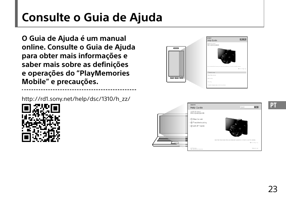 Consulte o guia de ajuda | Sony DSC-QX10 User Manual | Page 207 / 363