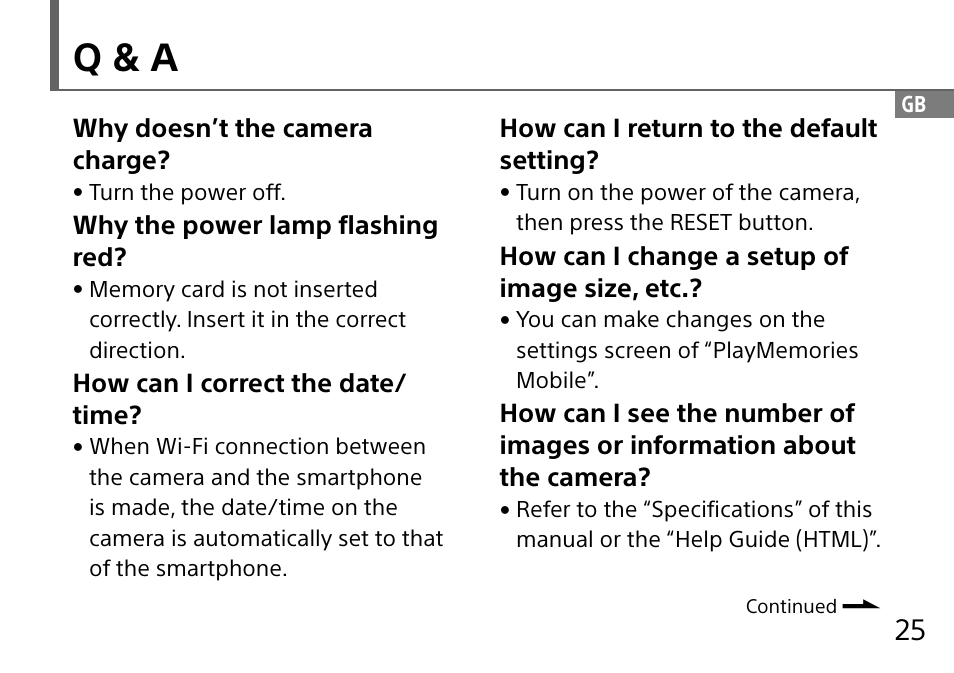 Q & a | Sony DSC-QX10 User Manual | Page 25 / 363