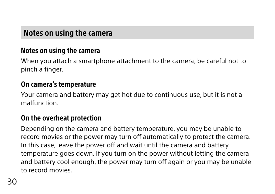 Sony DSC-QX10 User Manual | Page 30 / 363