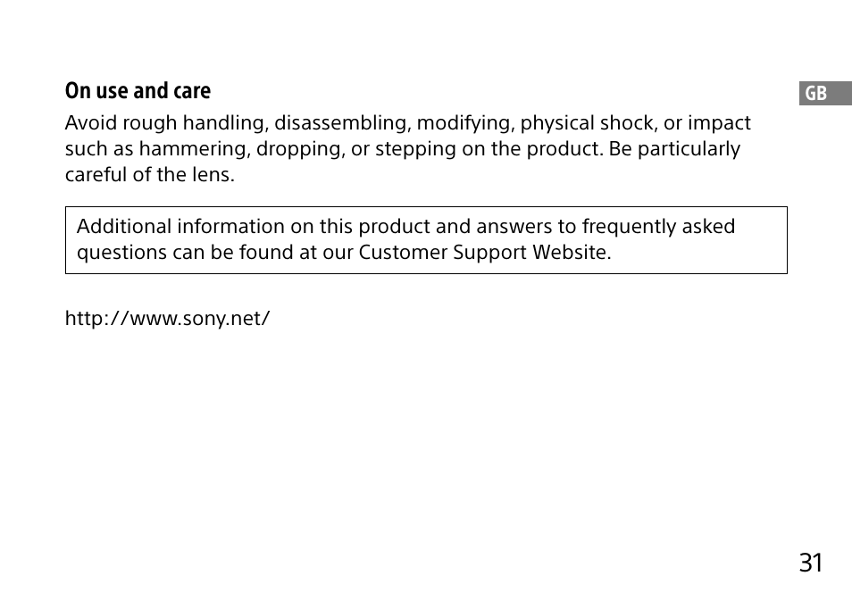 Sony DSC-QX10 User Manual | Page 31 / 363