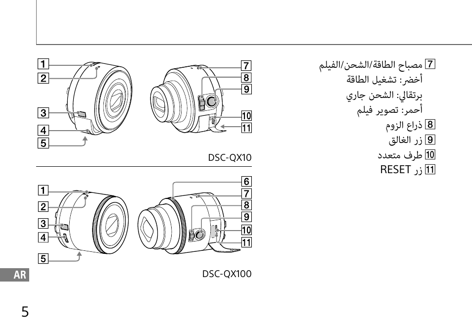 مليفلا/نحشلا/ةقاطلا حابصم, قلاغلا رز, ددعتم فرط | Sony DSC-QX10 User Manual | Page 360 / 363