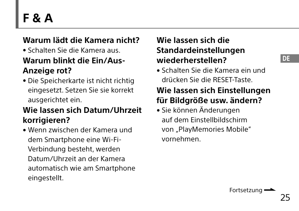F & a | Sony DSC-QX10 User Manual | Page 87 / 363
