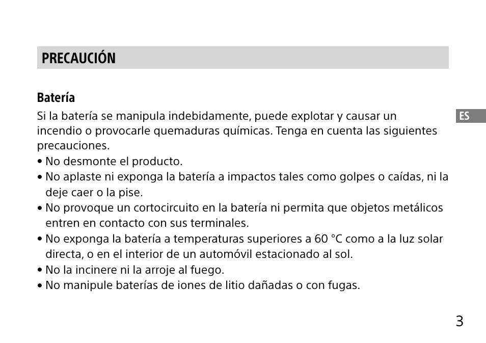 3precaución, Batería | Sony DSC-QX10 User Manual | Page 95 / 363