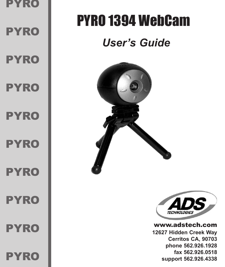 ADS Technologies PYRO 1394 User Manual | 18 pages