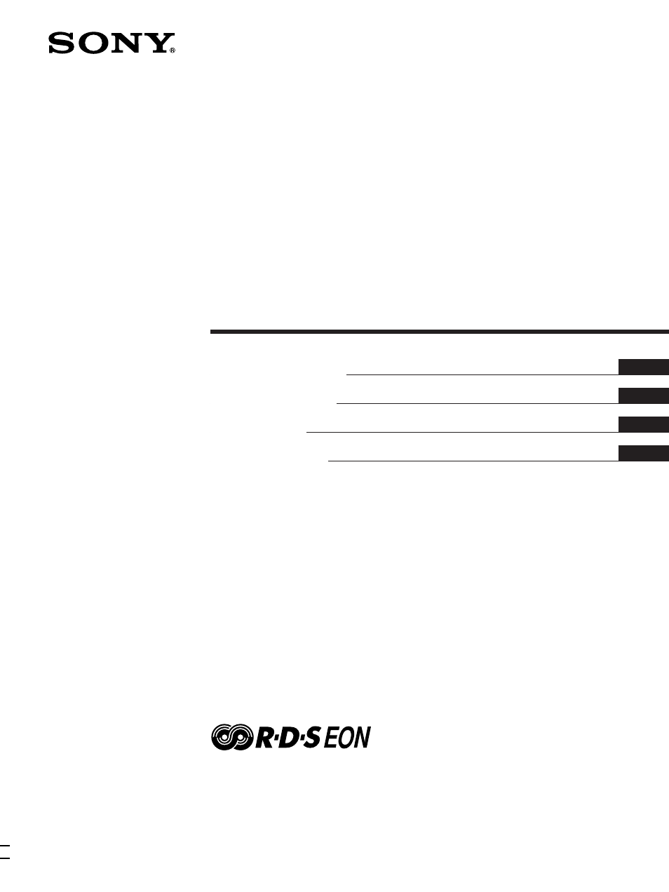 Sony ST-SB920 User Manual | 72 pages