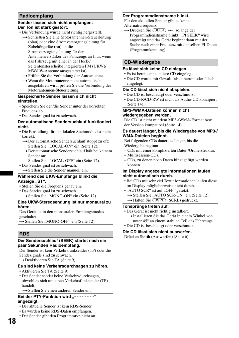 Sony CDX-GT252MP User Manual | Page 34 / 92