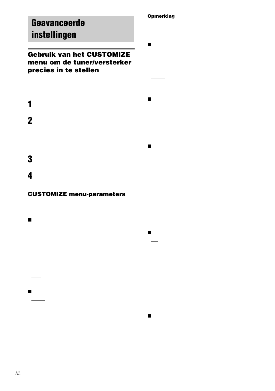 Geavanceerde instellingen | Sony STR-DA3000ES User Manual | Page 112 / 208