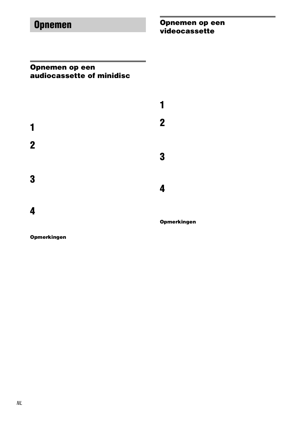 Opnemen | Sony STR-DA3000ES User Manual | Page 122 / 208