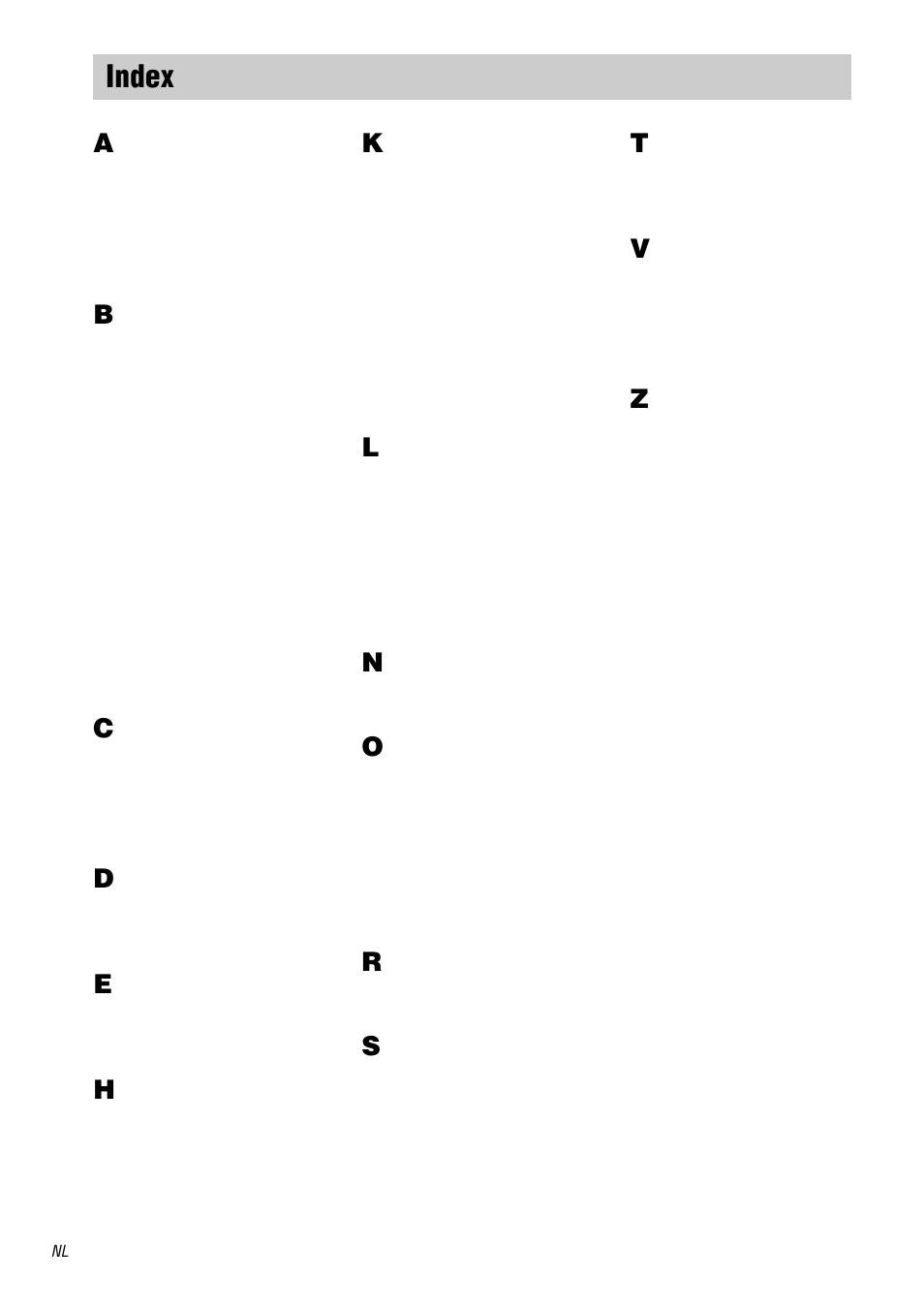 Index | Sony STR-DA3000ES User Manual | Page 138 / 208