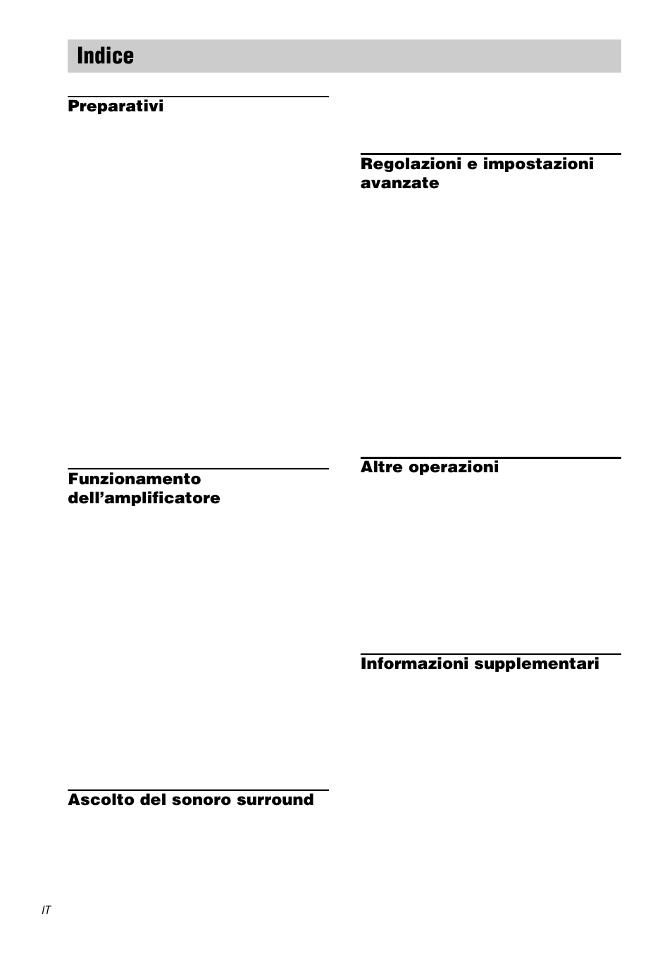 Indice | Sony STR-DA3000ES User Manual | Page 142 / 208