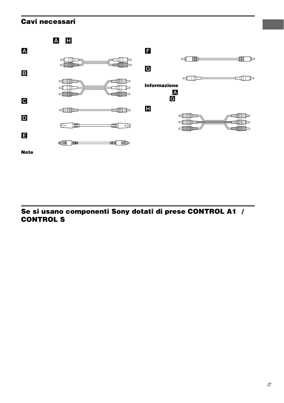 Cavi necessari | Sony STR-DA3000ES User Manual | Page 145 / 208