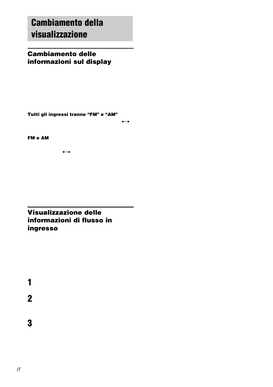 Cambiamento della visualizzazione | Sony STR-DA3000ES User Manual | Page 168 / 208