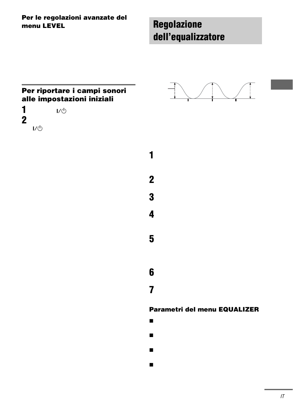 Regolazione dell’equalizzatore | Sony STR-DA3000ES User Manual | Page 179 / 208