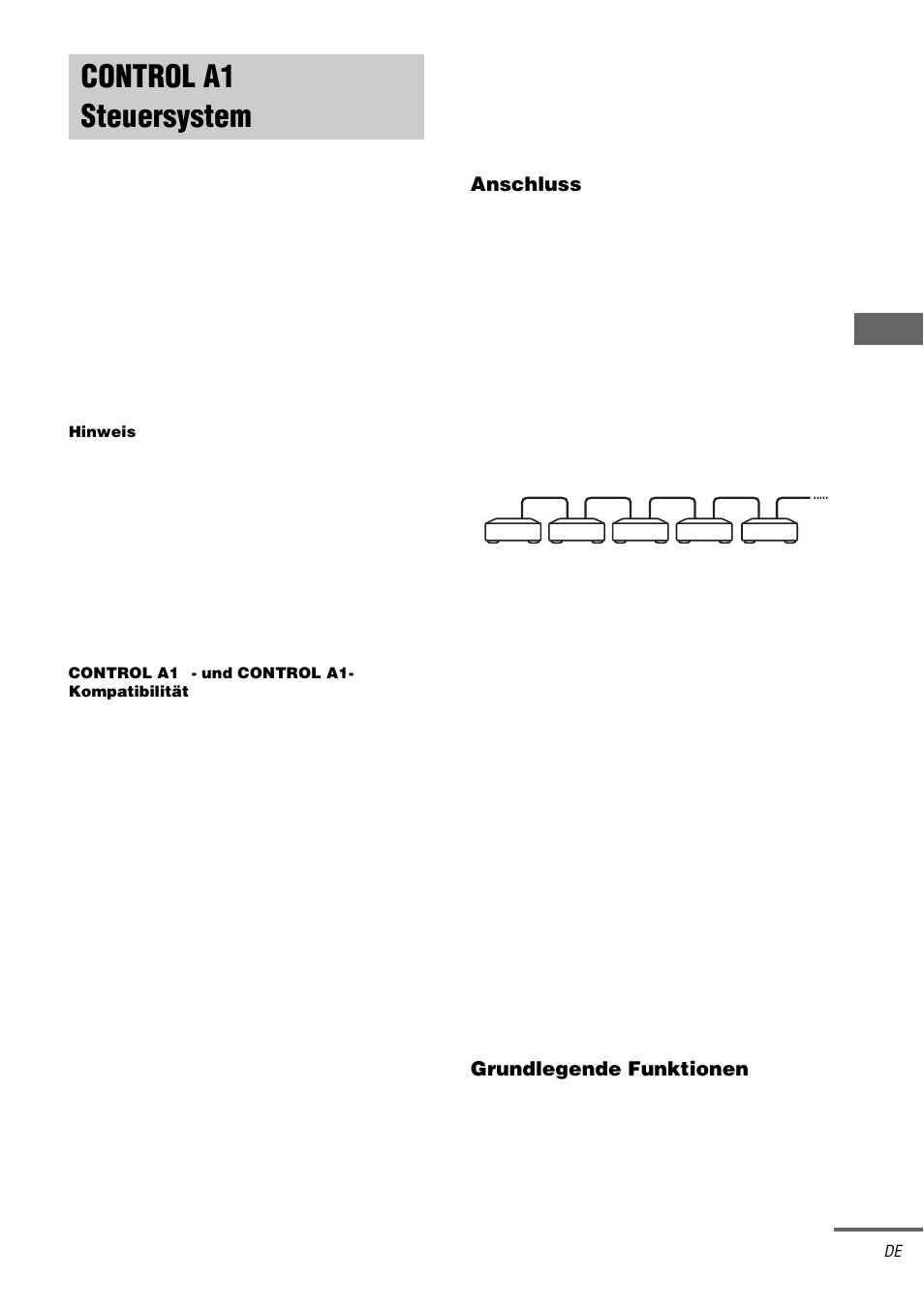 Control a1ii steuersystem, Control a1 | Sony STR-DA3000ES User Manual | Page 57 / 208