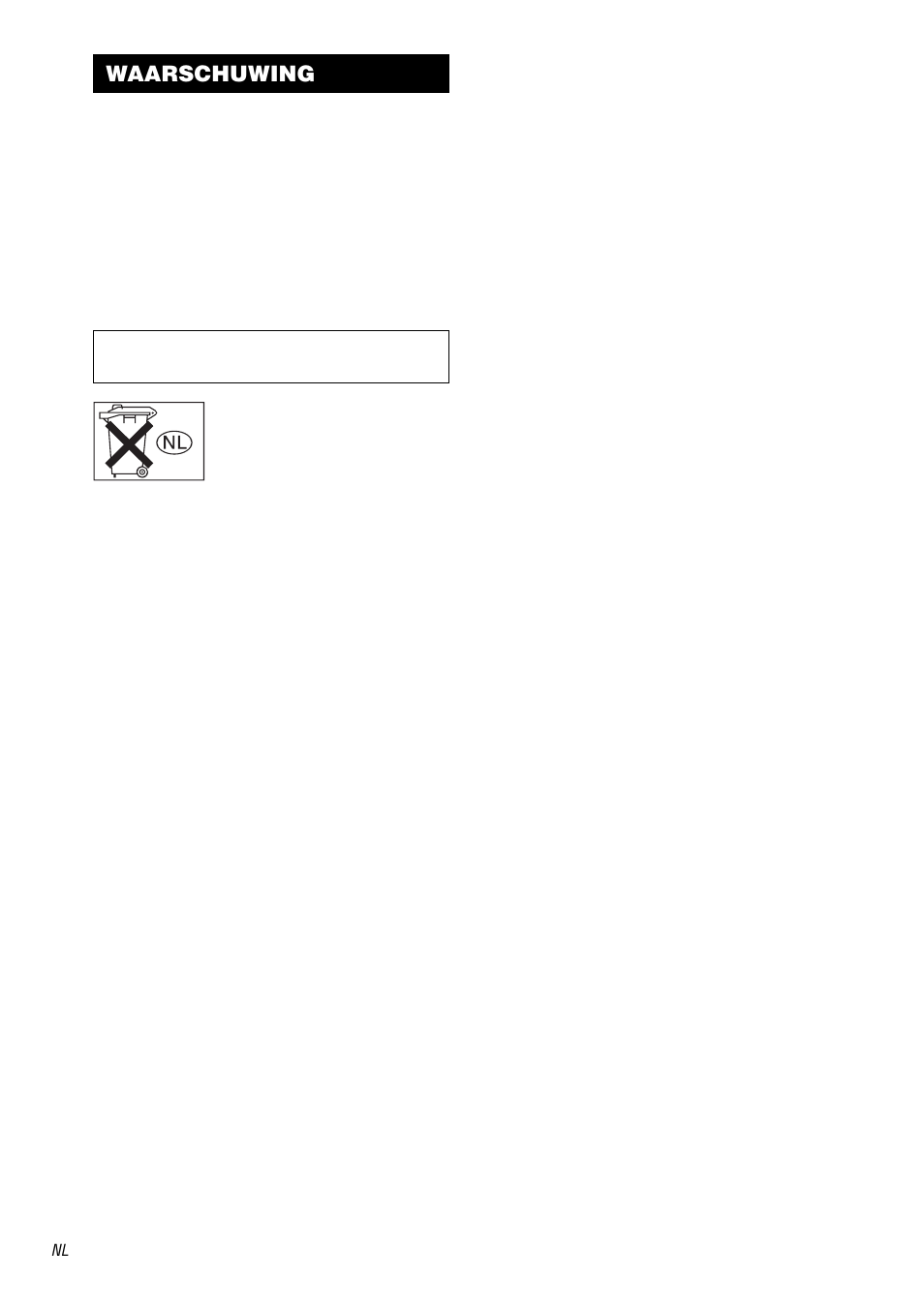 Waarschuwing | Sony STR-DA3000ES User Manual | Page 70 / 208
