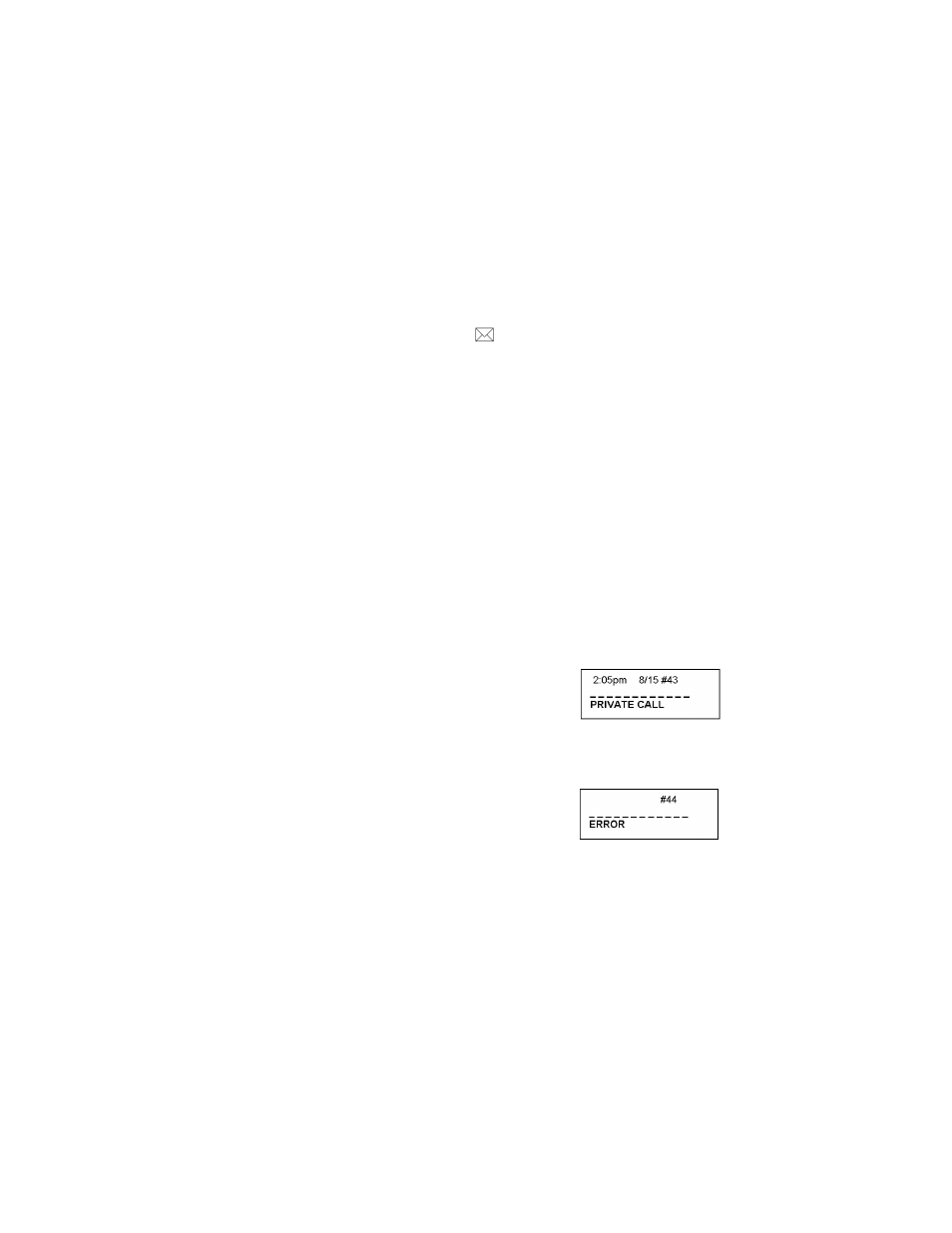 In case of difficulty, Resetting your telephone's programming, Message indication | Unavailable, private call and error messages | AltiGen comm AltiTouch 500 User Manual | Page 32 / 57